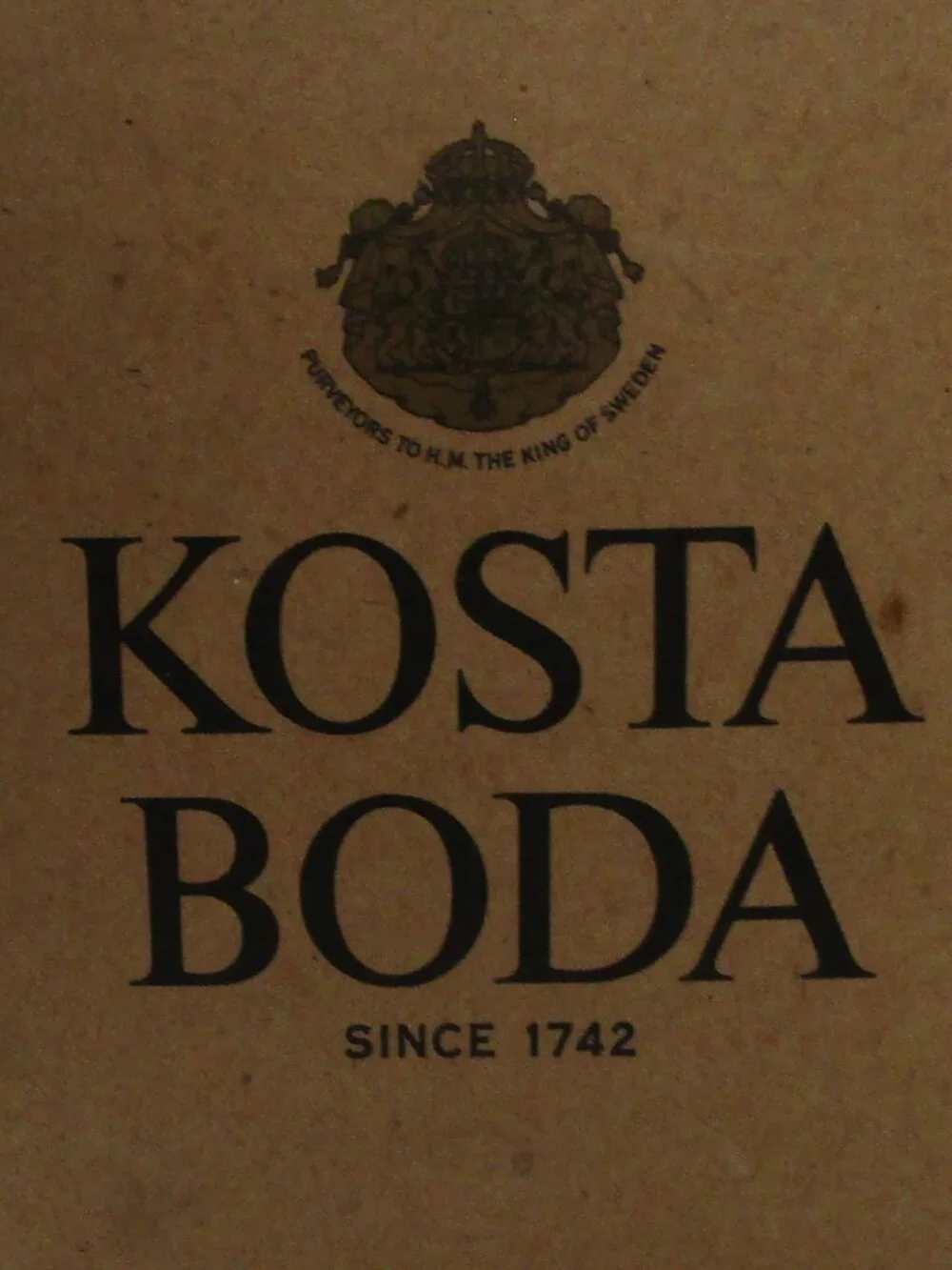 Kosta Boda molded crystal bowl